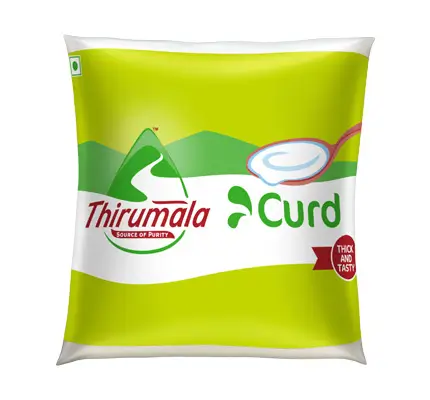 Curd Pouch 400ml - Thirumala Milk